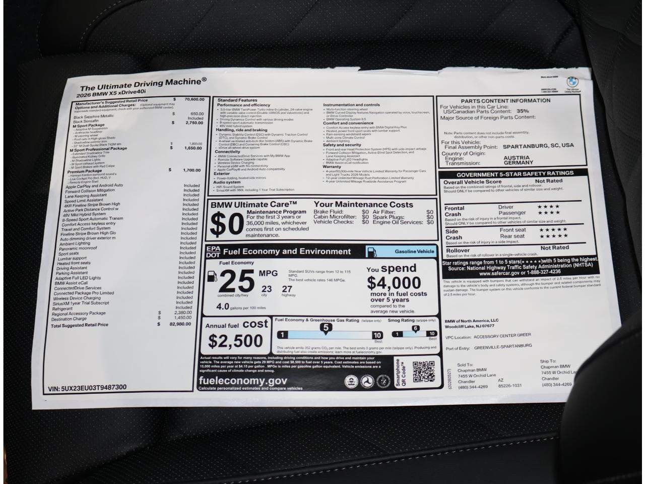 2026 BMW X5 xDrive40i
