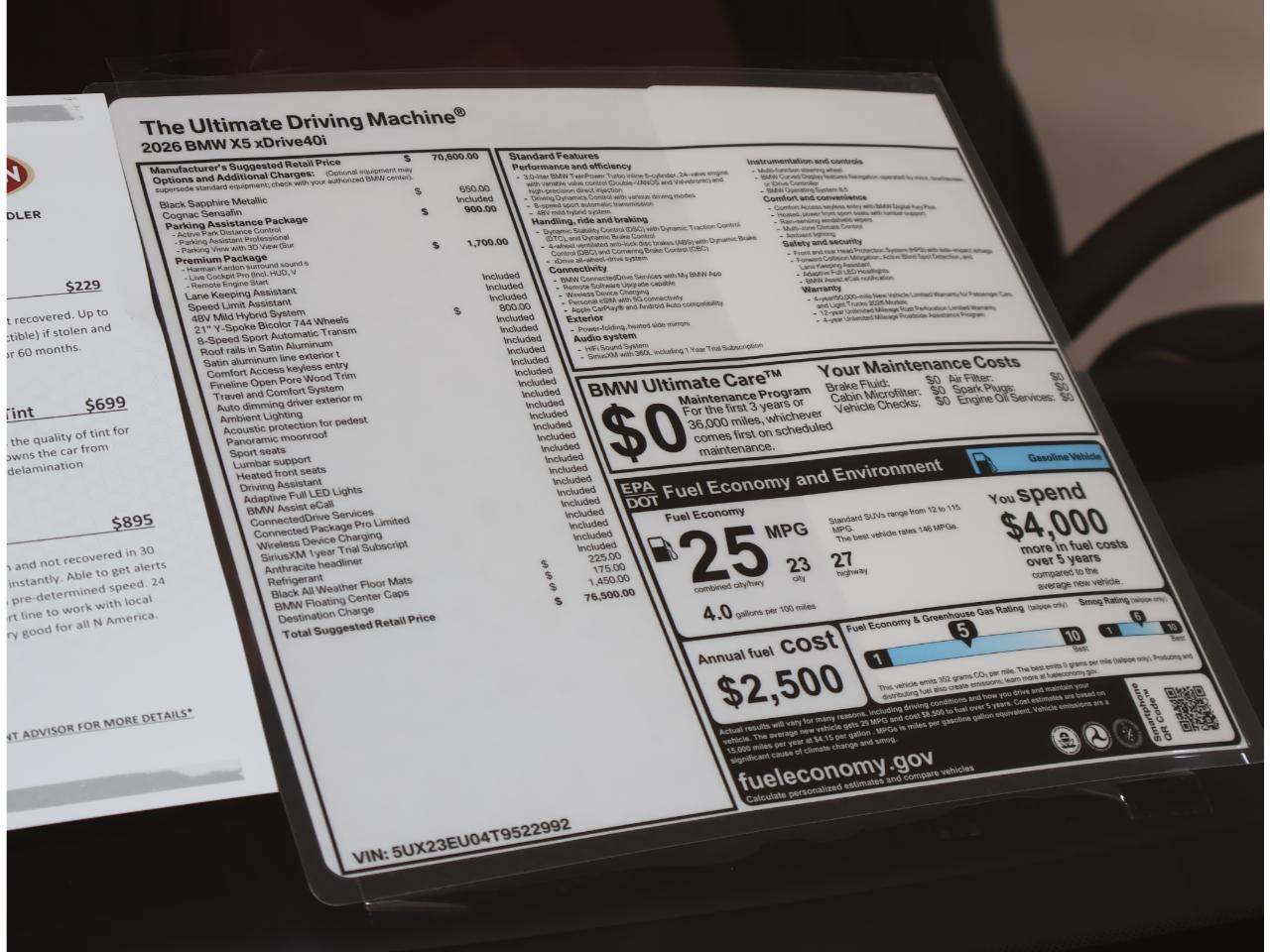 2026 BMW X5 xDrive40i