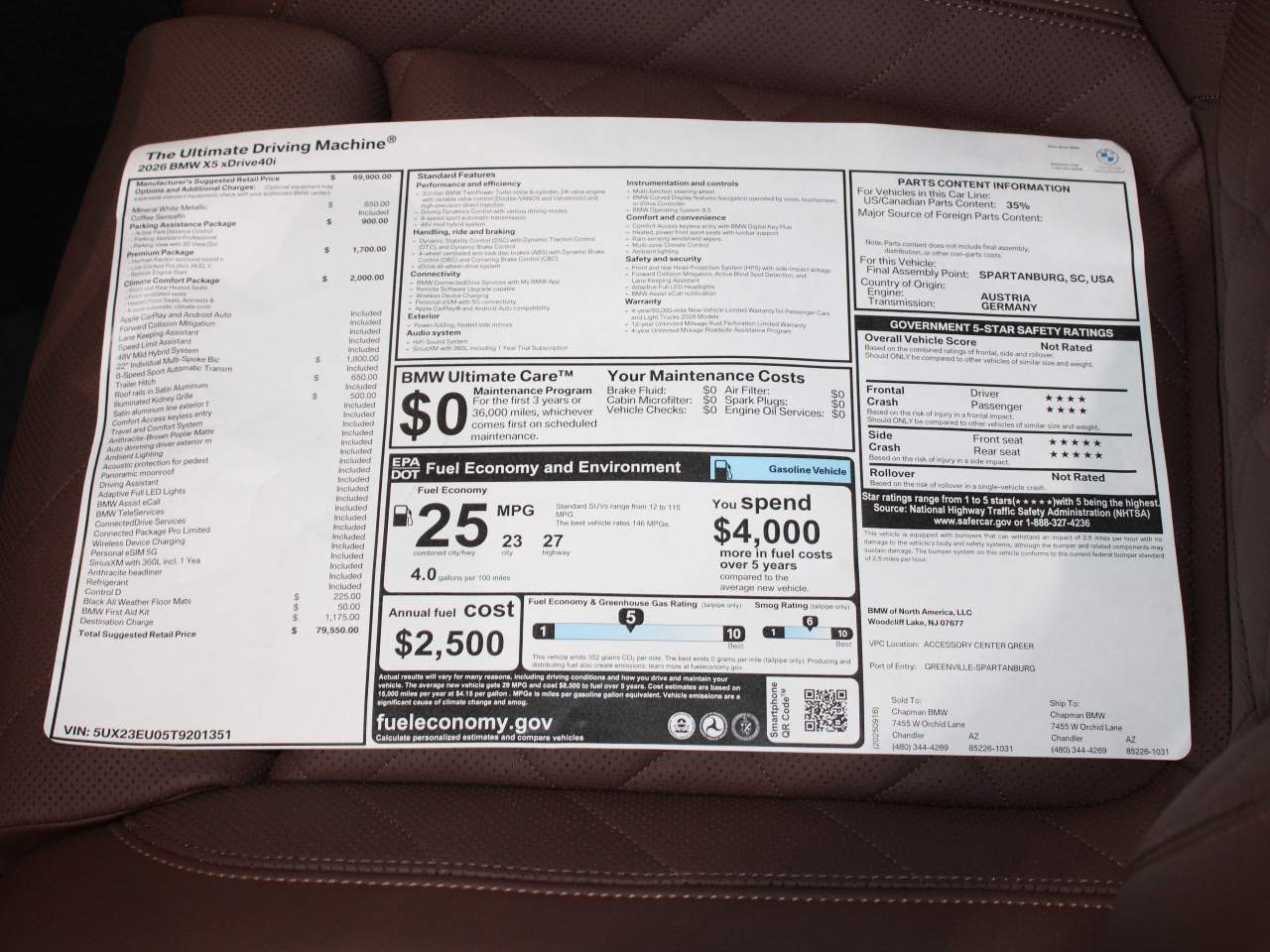 2026 BMW X5 xDrive40i