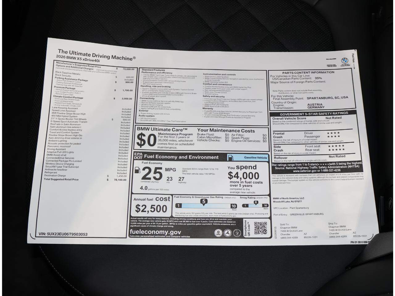 2026 BMW X5 xDrive40i