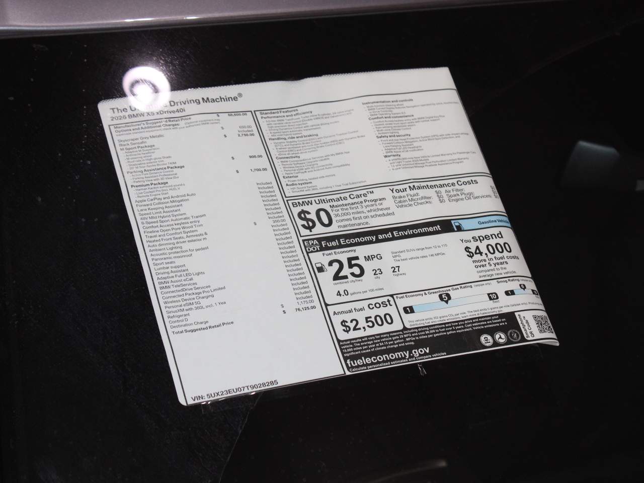 2026 BMW X5 4.0I XDR xDrive40i