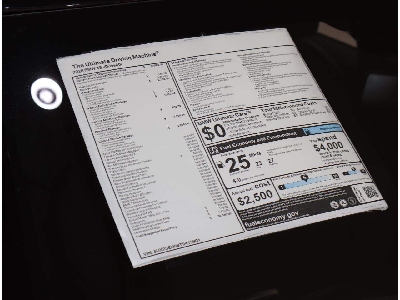 2026 BMW X5 xDrive40i