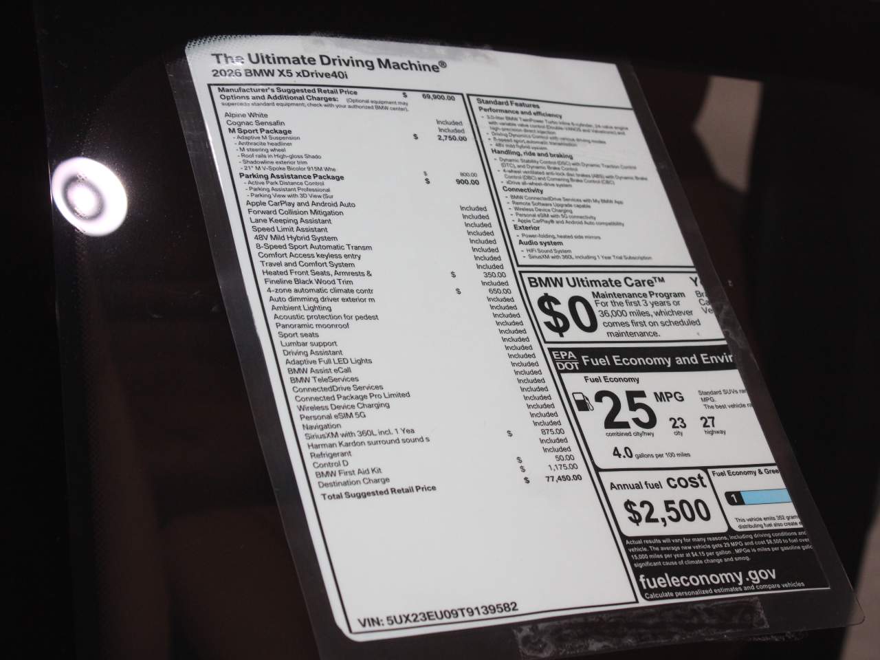 2026 BMW X5 xDrive40i