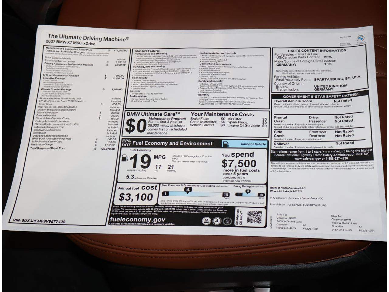 2027 BMW X7 M60i