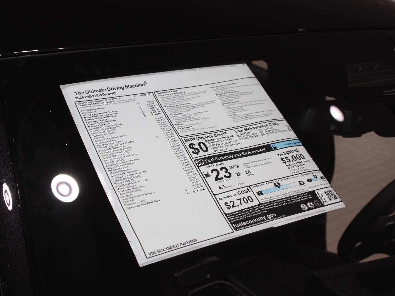 2026 BMW X6 xDrive40i