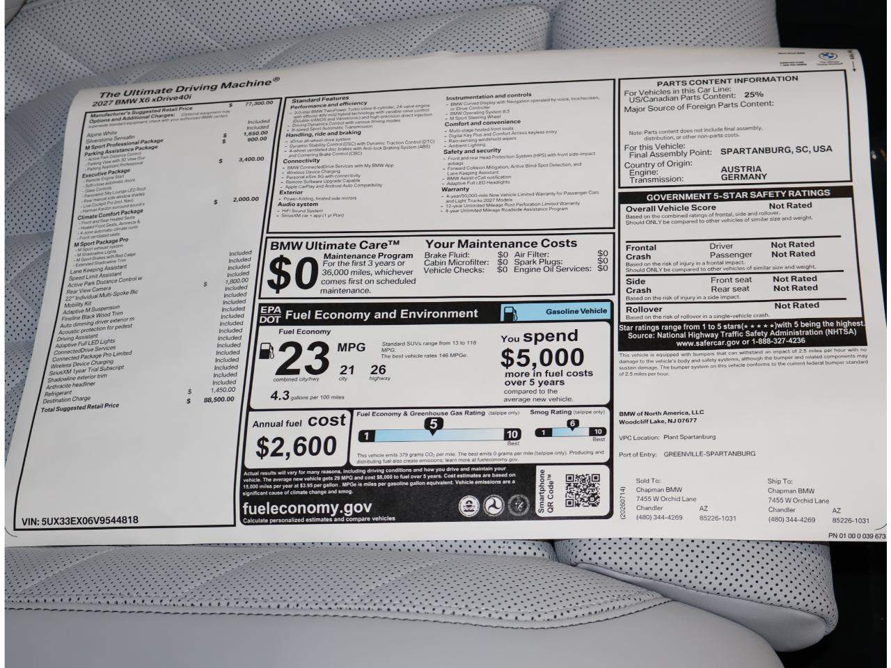 2027 BMW X6 xDrive40i