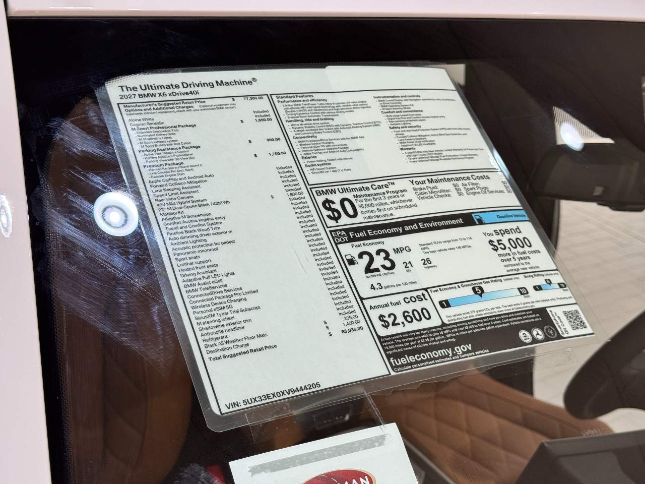 2027 BMW X6 xDrive40i