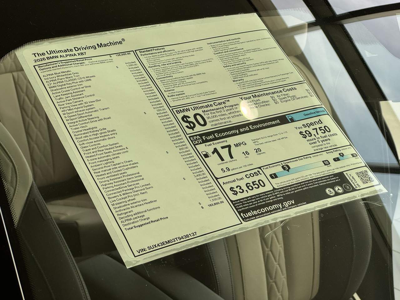 2026 BMW X7 ALPINA XB7