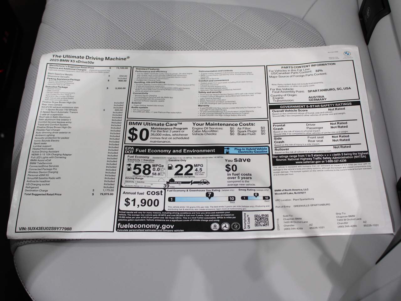 2025 BMW X5 xDrive50e