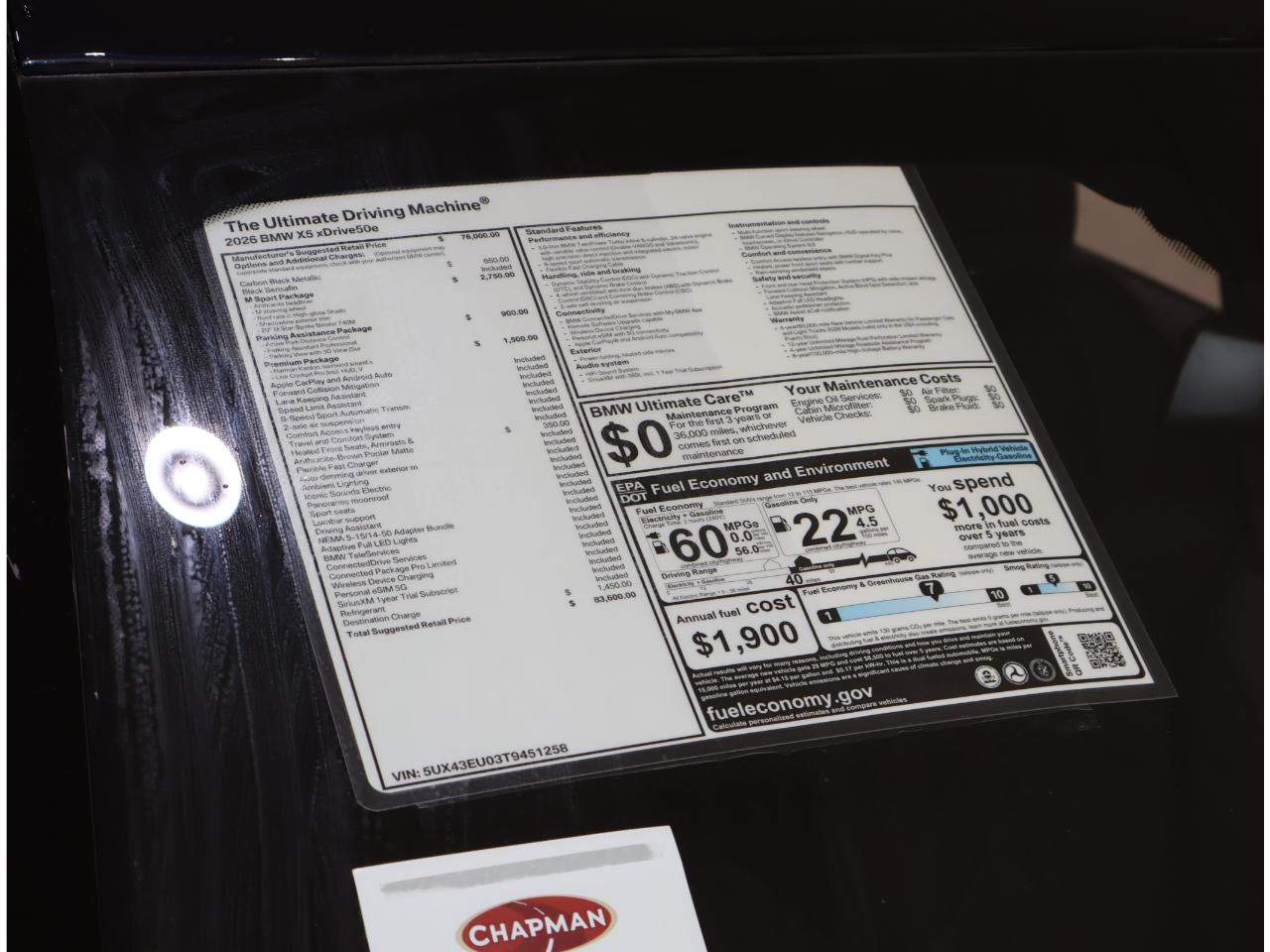 2026 BMW X5 xDrive50e