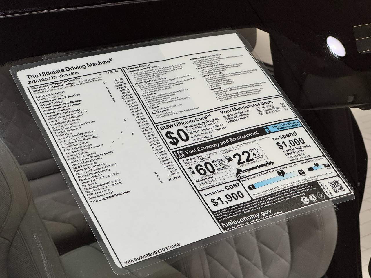 2026 BMW X5 xDrive50e