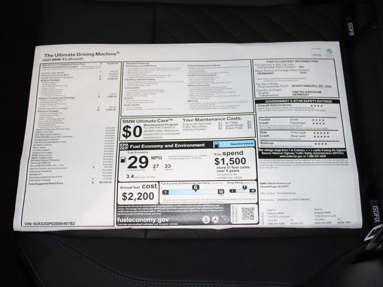 2025 BMW X3 xDrive30