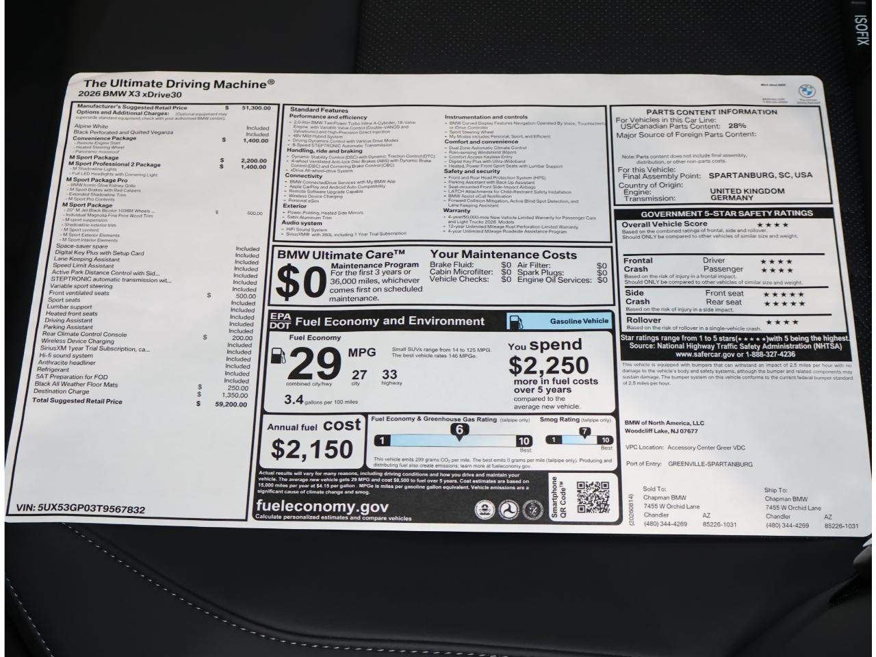 2026 BMW X3 30 xDrive