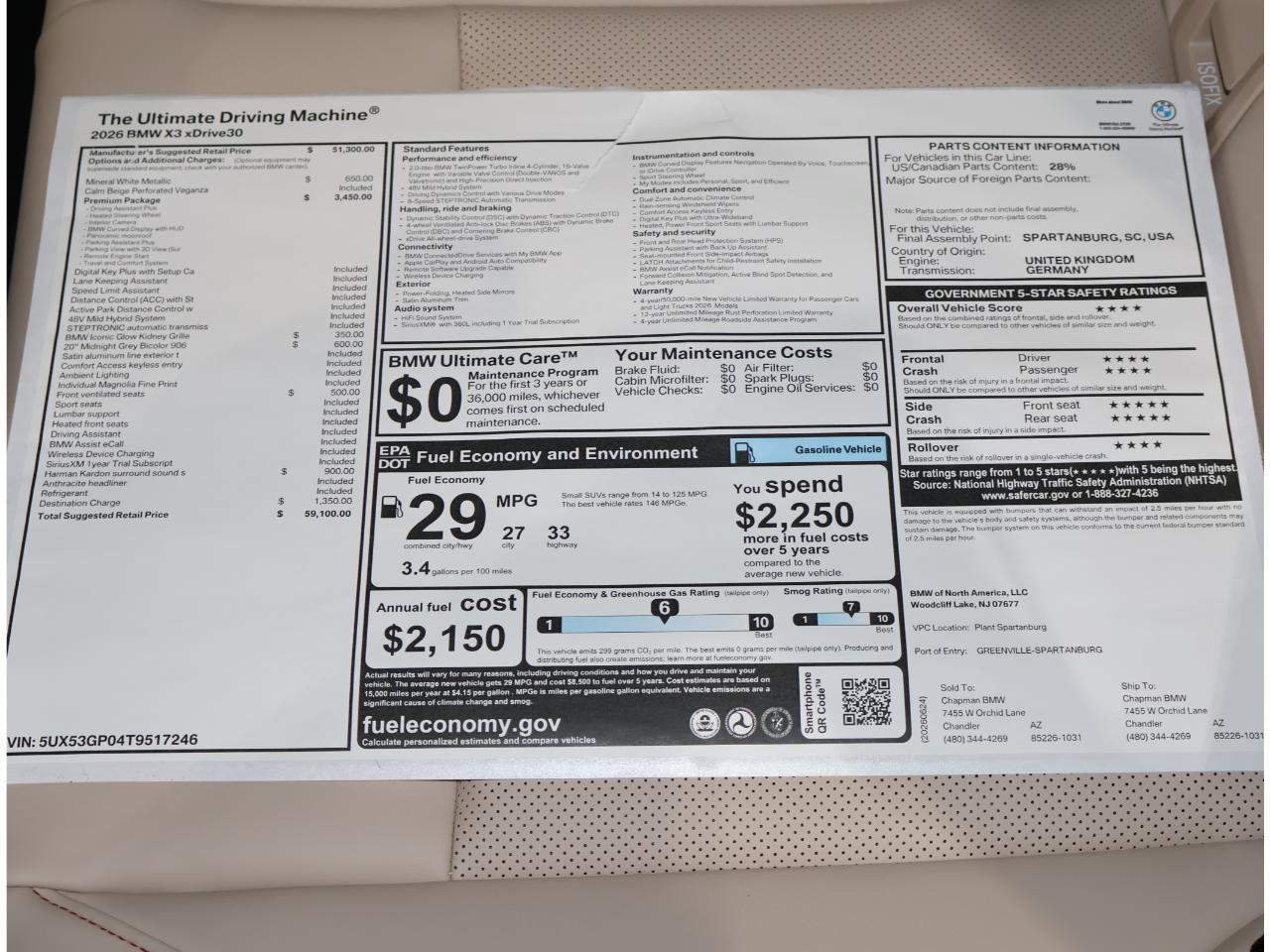 2026 BMW X3 30 xDrive