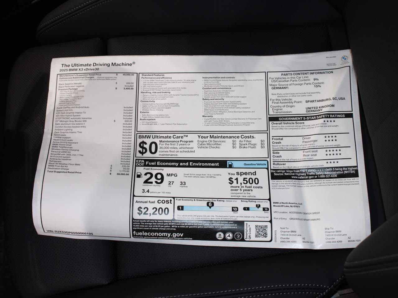 2025 BMW X3 xDrive30