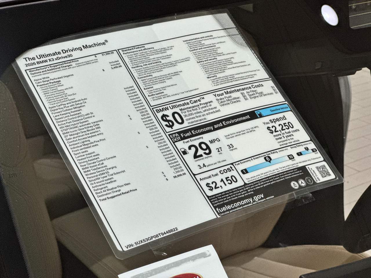 2026 BMW X3 30 xDrive