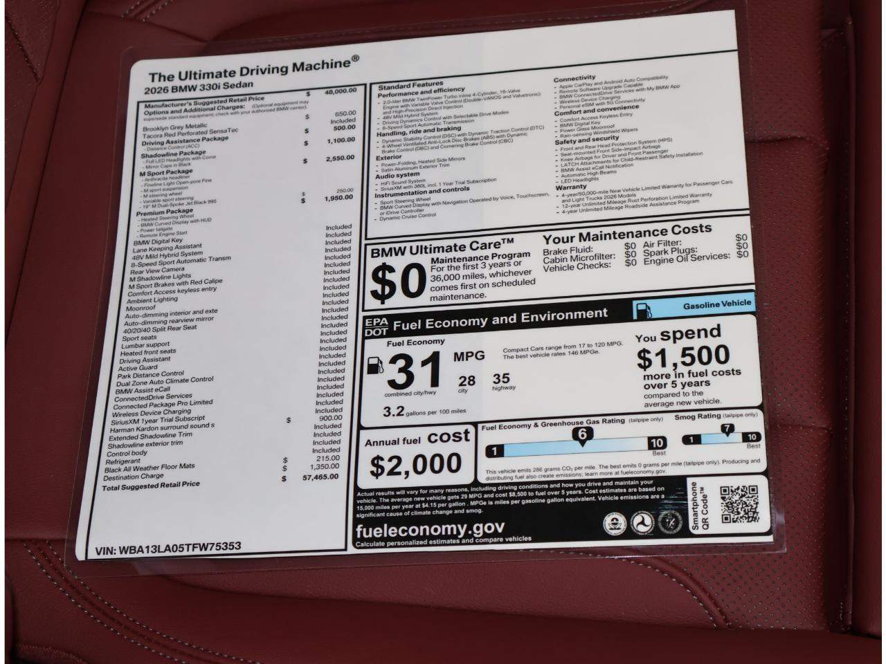 2026 BMW 3-Series 330i Sedan