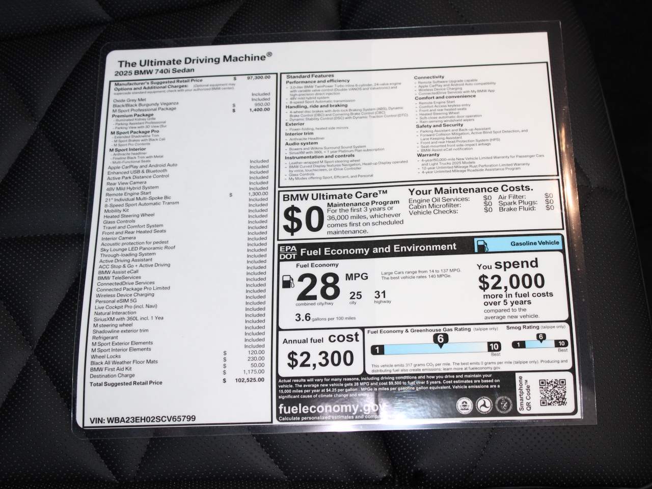 2025 BMW 7-Series 740i Sedan