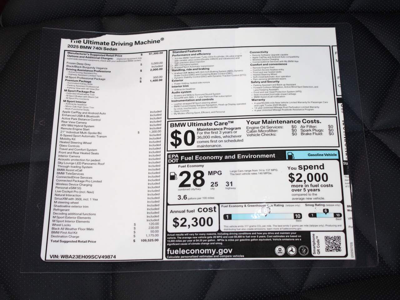 2025 BMW 7-Series 740i Sedan