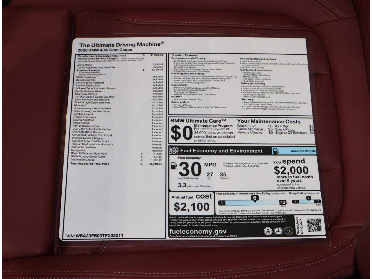 2026 BMW 4-Series 430i Gran Coupe