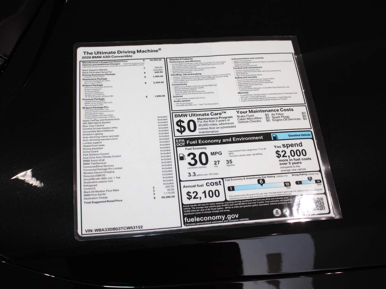 2026 BMW 4-Series 430i Convertible