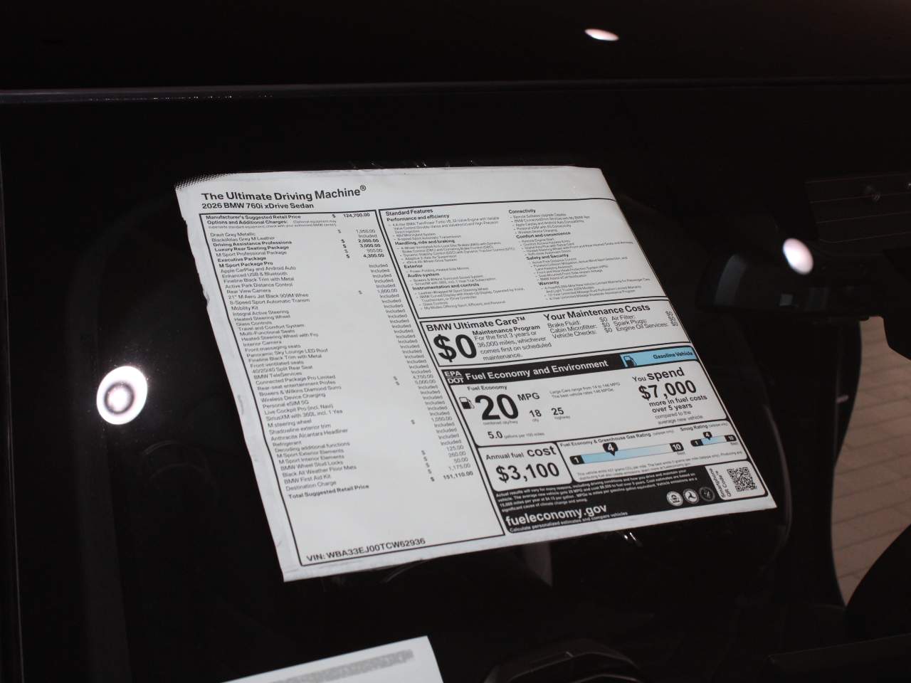 2026 BMW 7-Series 760i xDrive Sedan