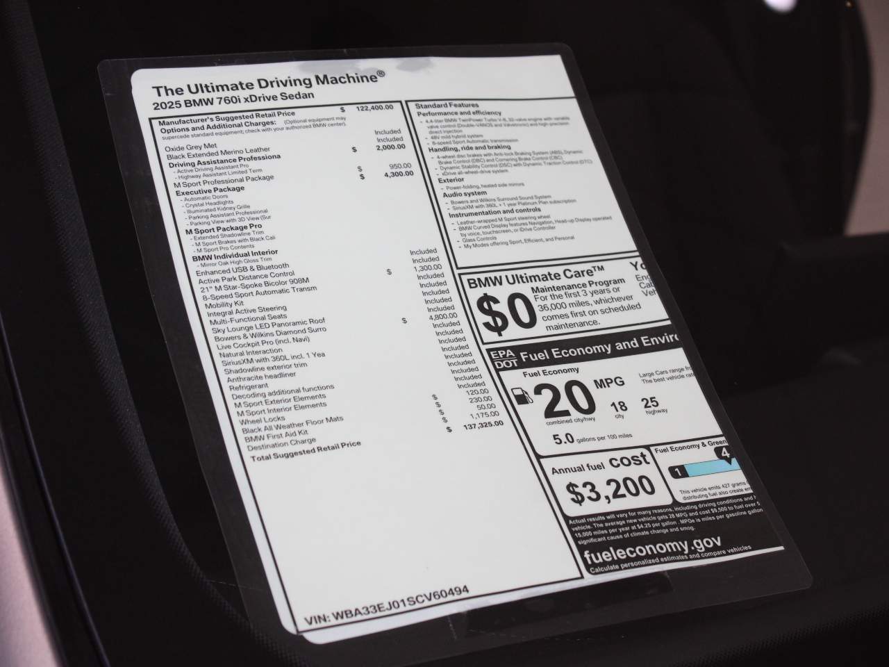 2025 BMW 7-Series 760i xDrive Sedan