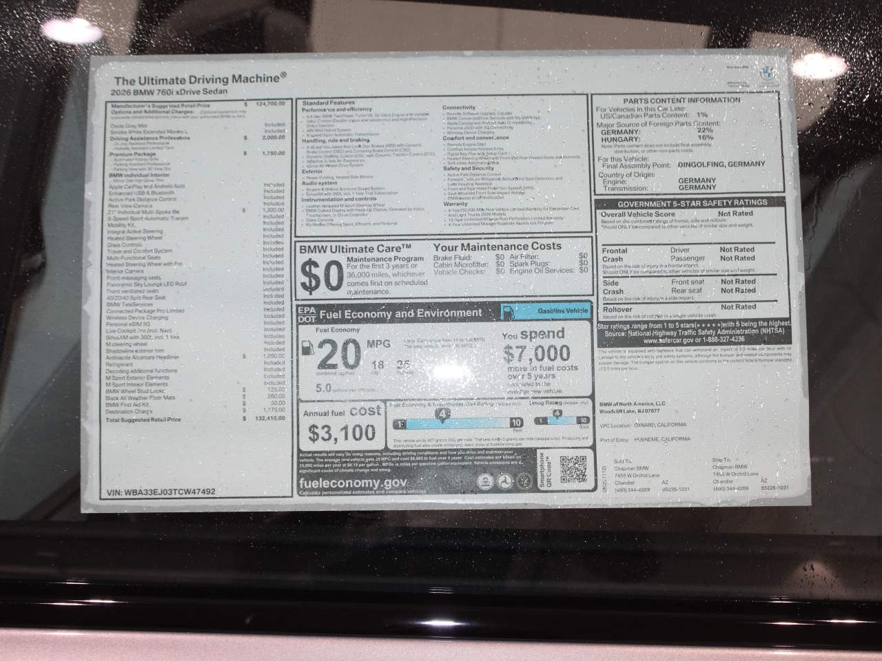 2026 BMW 7-Series 760i xDrive Sedan