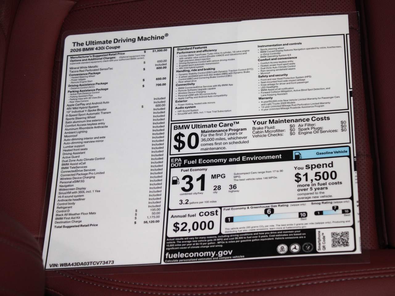 2026 BMW 4-Series 430i Coupe