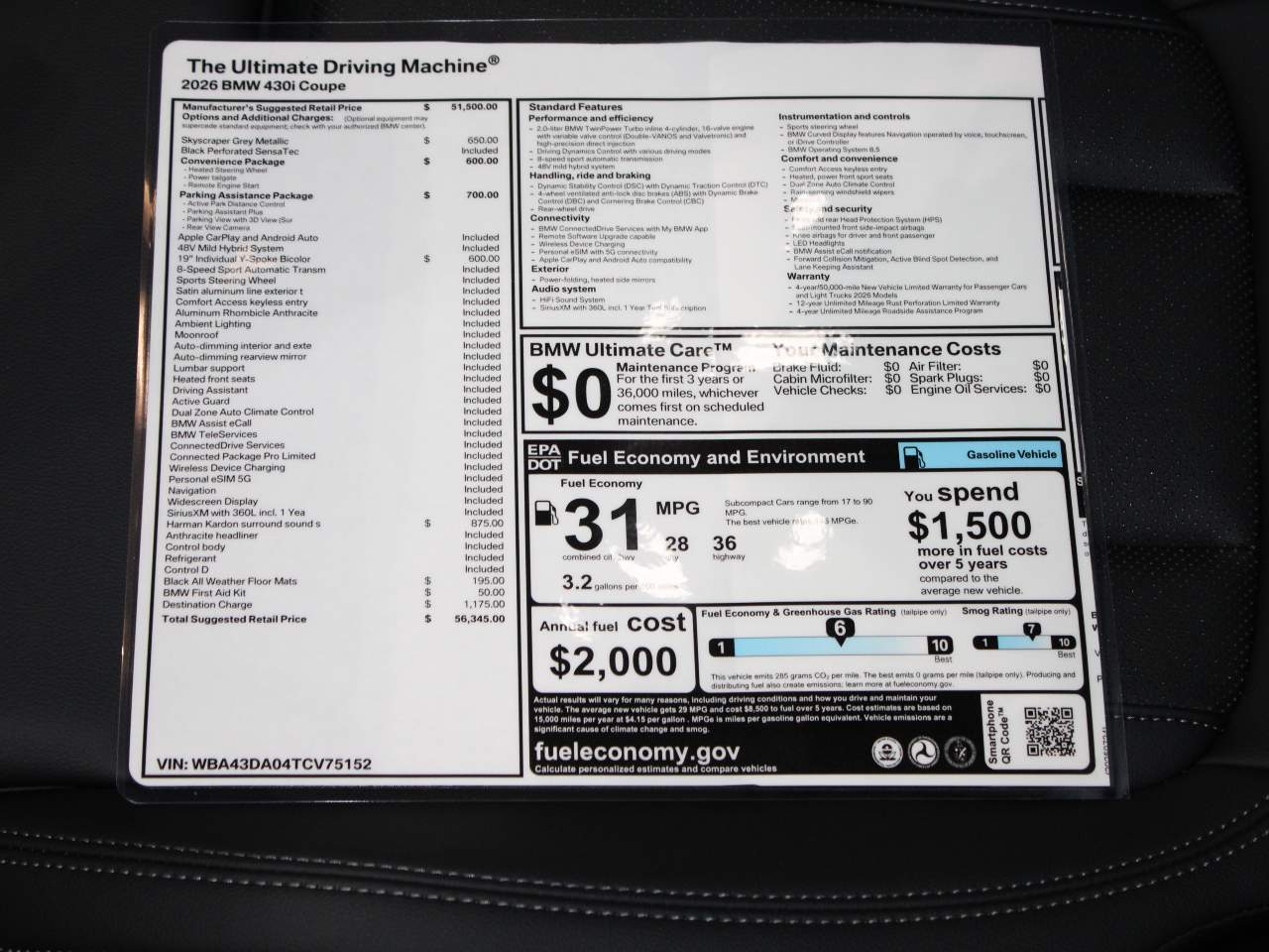 2026 BMW 4-Series 430i Coupe