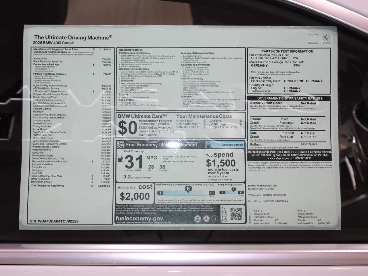 2026 BMW 4-Series 430i Coupe