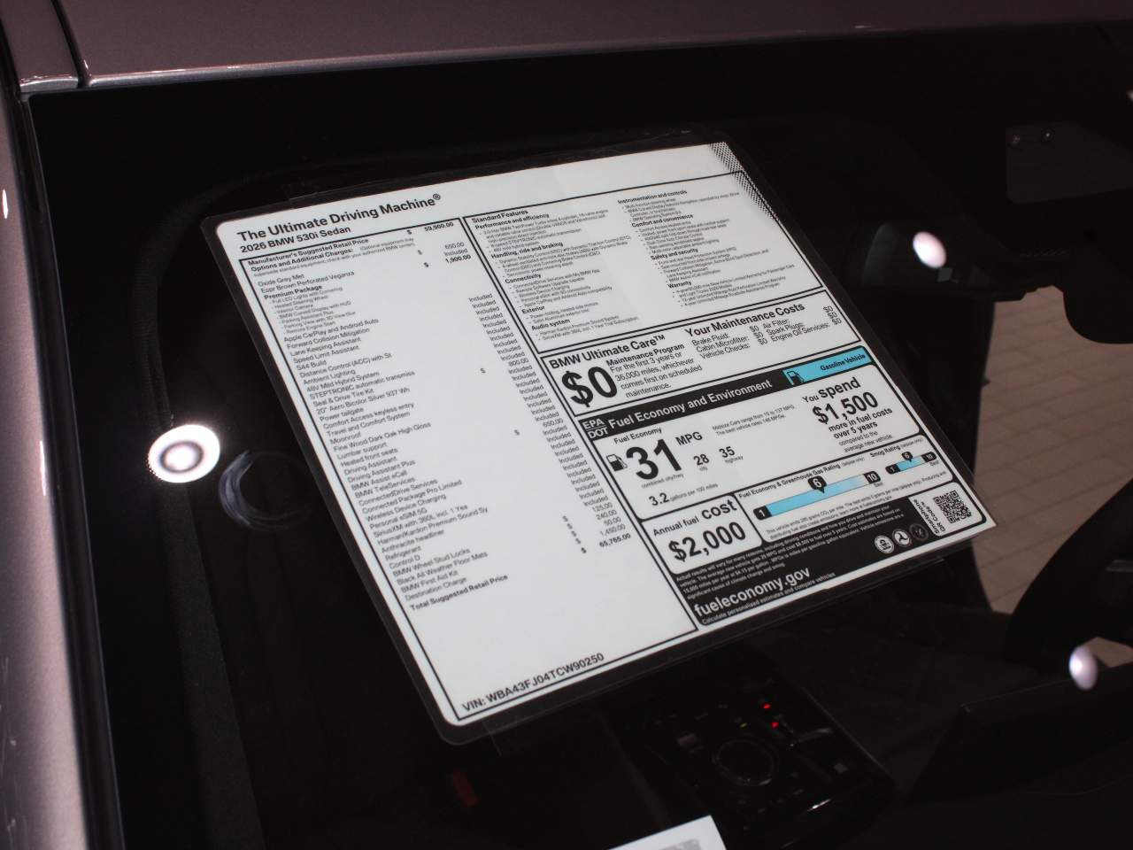 2026 BMW 5-Series 530i Sedan