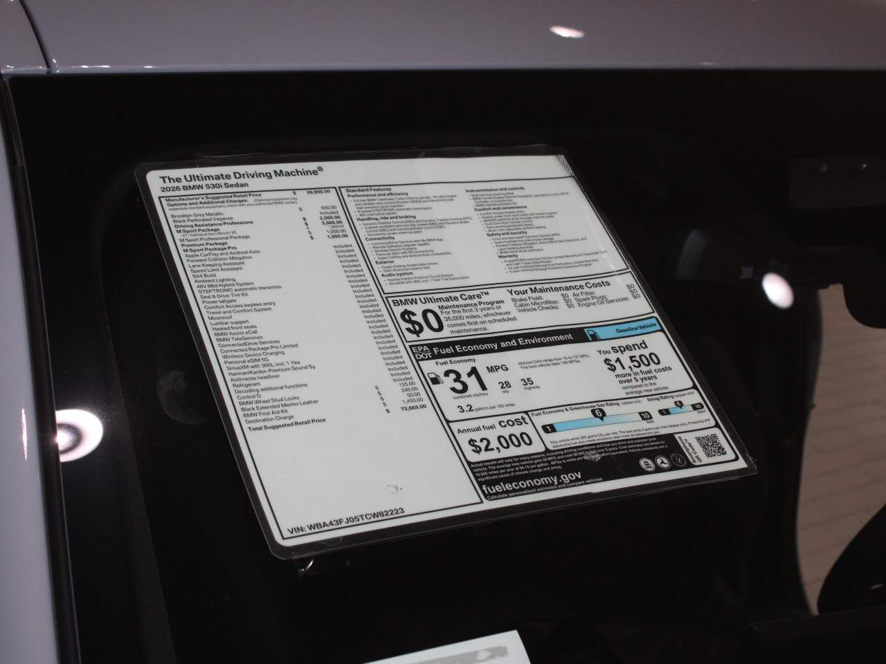 2026 BMW 5-Series 530i Sedan