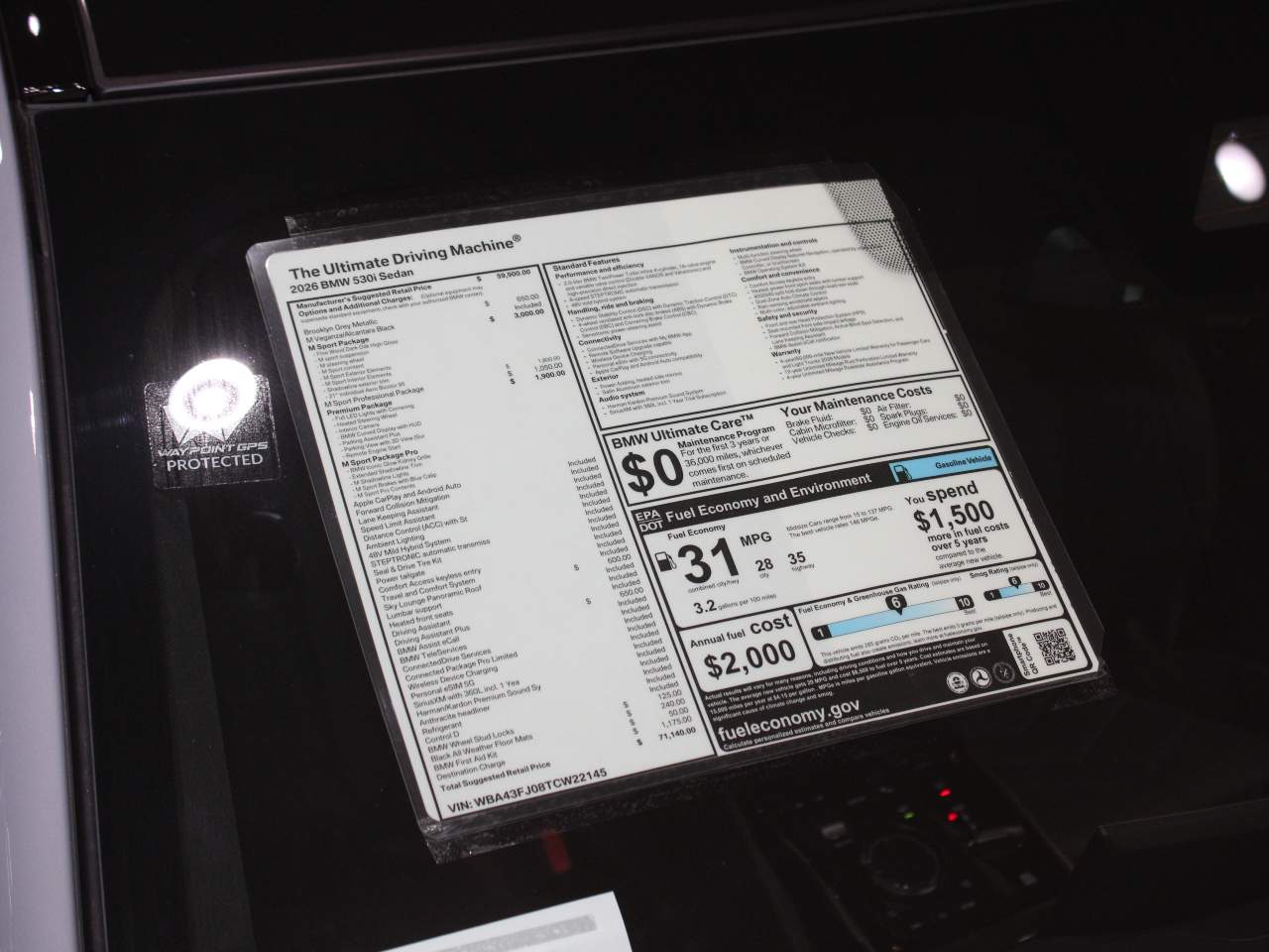 2026 BMW 5-Series 530i Sedan