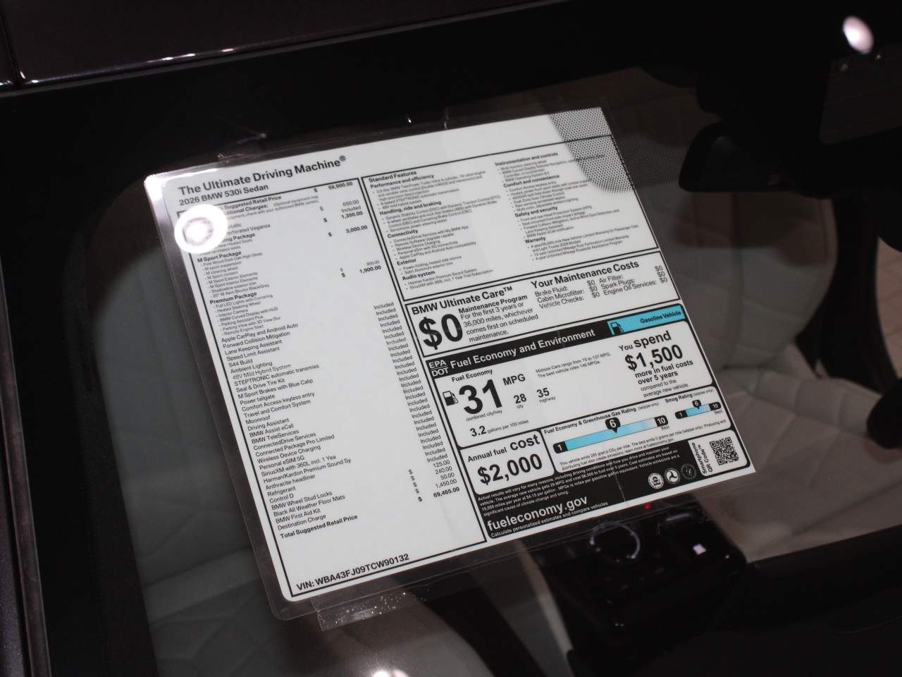 2026 BMW 5-Series 530i Sedan