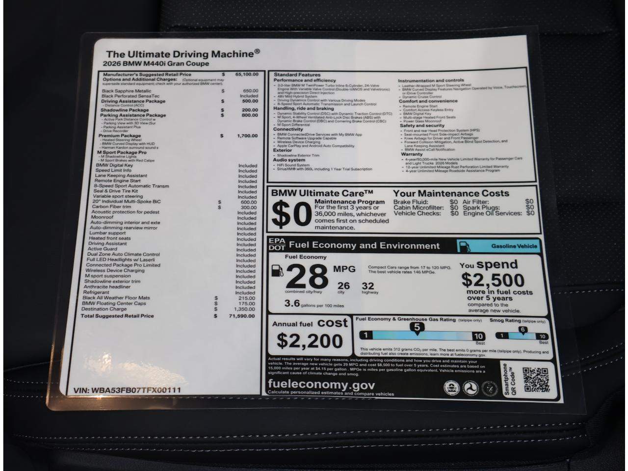 2026 BMW 4-Series M440i Gran Coupe