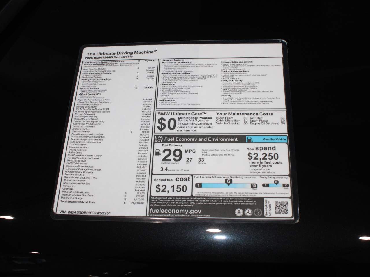 2026 BMW 4-Series M440i Convertible