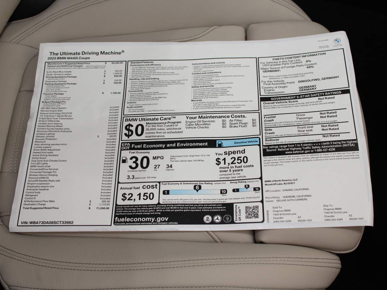 2025 BMW 4-Series M440i Coupe