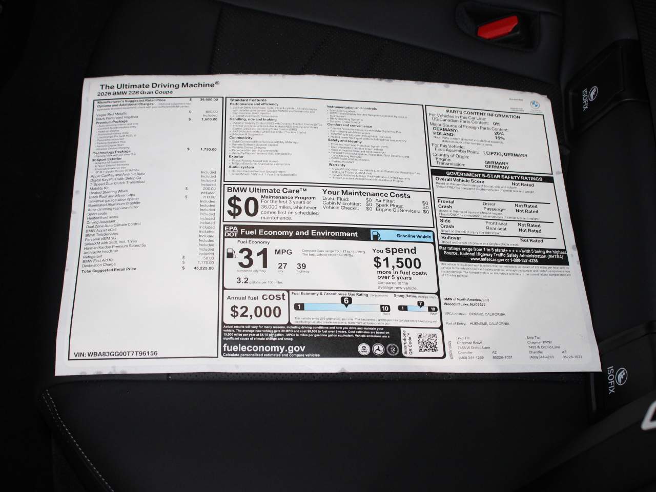 2026 BMW 2-Series 228 Gran Coupe