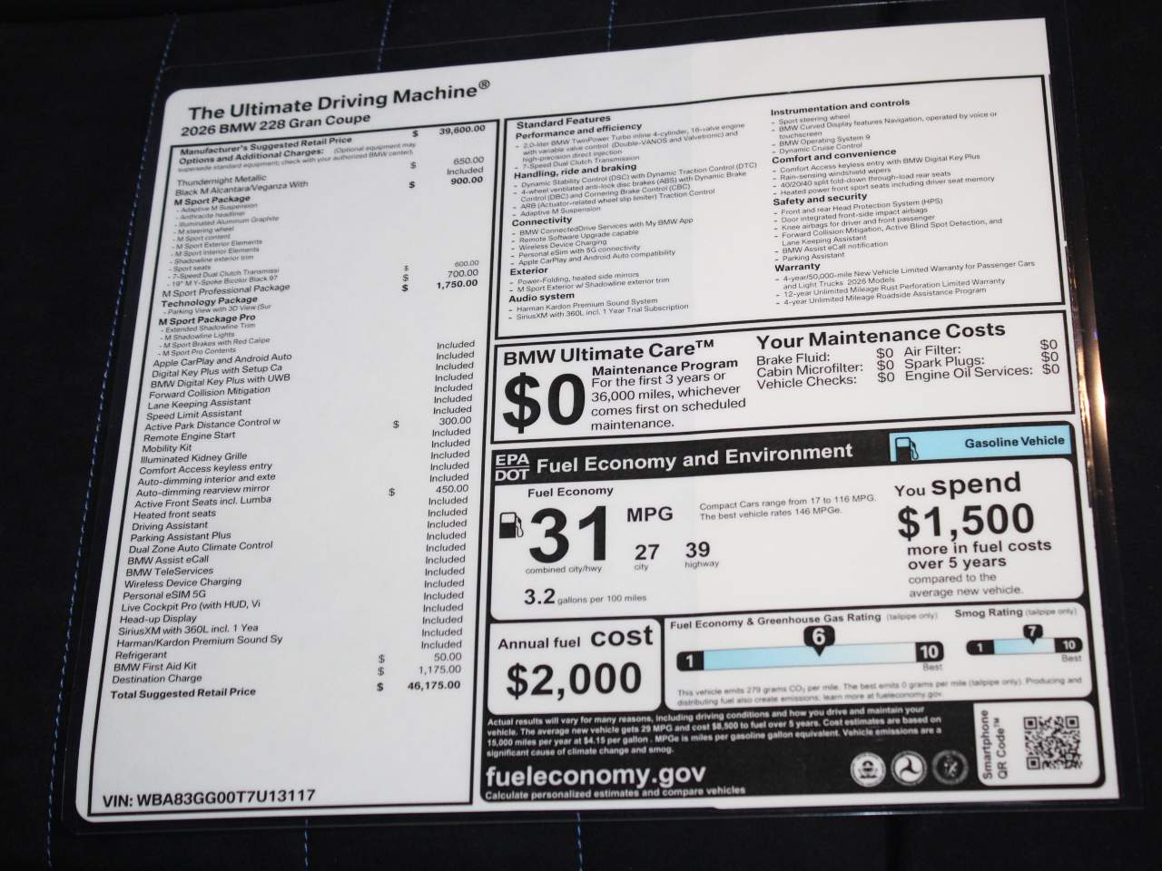 2026 BMW 2-Series 228 Gran Coupe