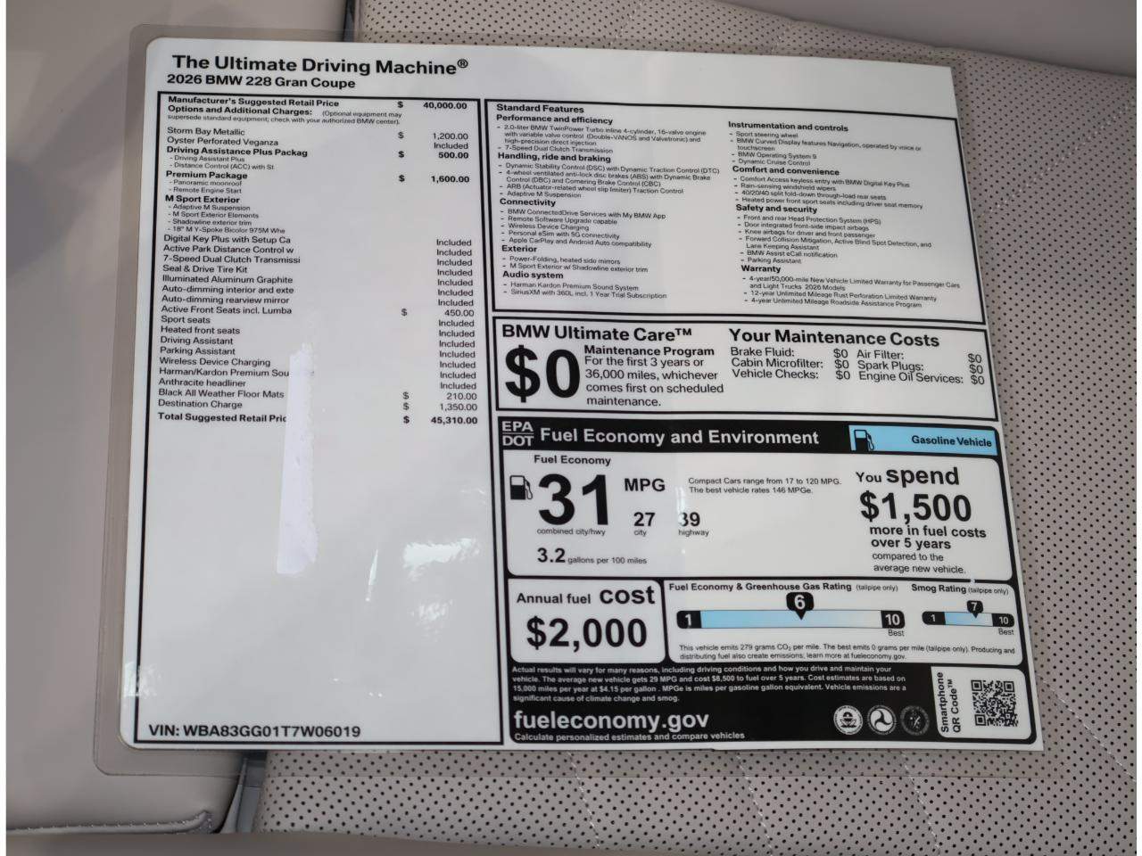 2026 BMW 2-Series 228 Gran Coupe