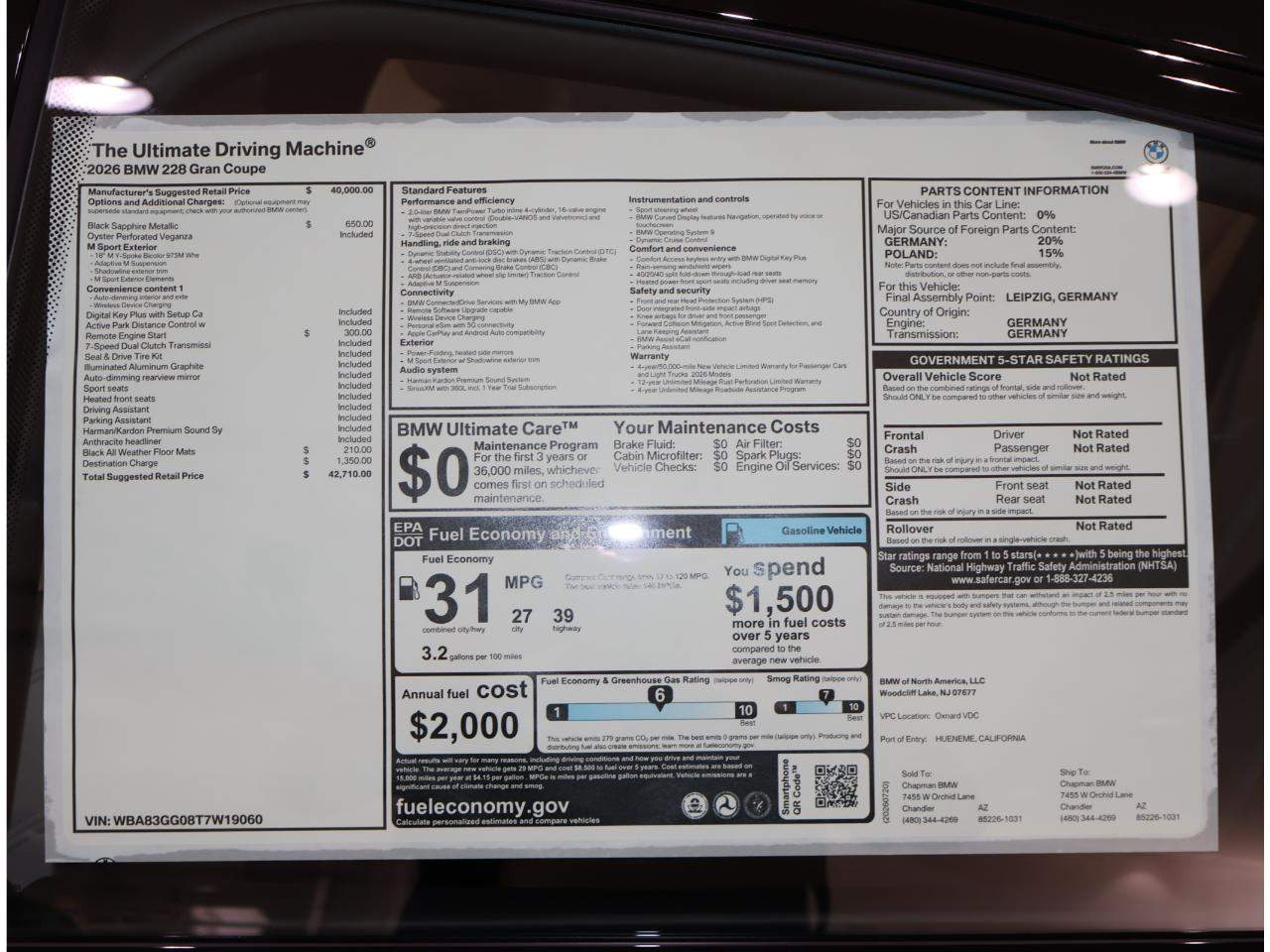 2026 BMW 2-Series 228 Gran Coupe