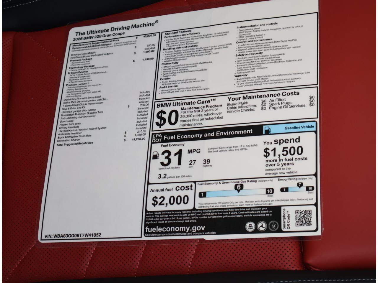 2026 BMW 2-Series 228 Gran Coupe