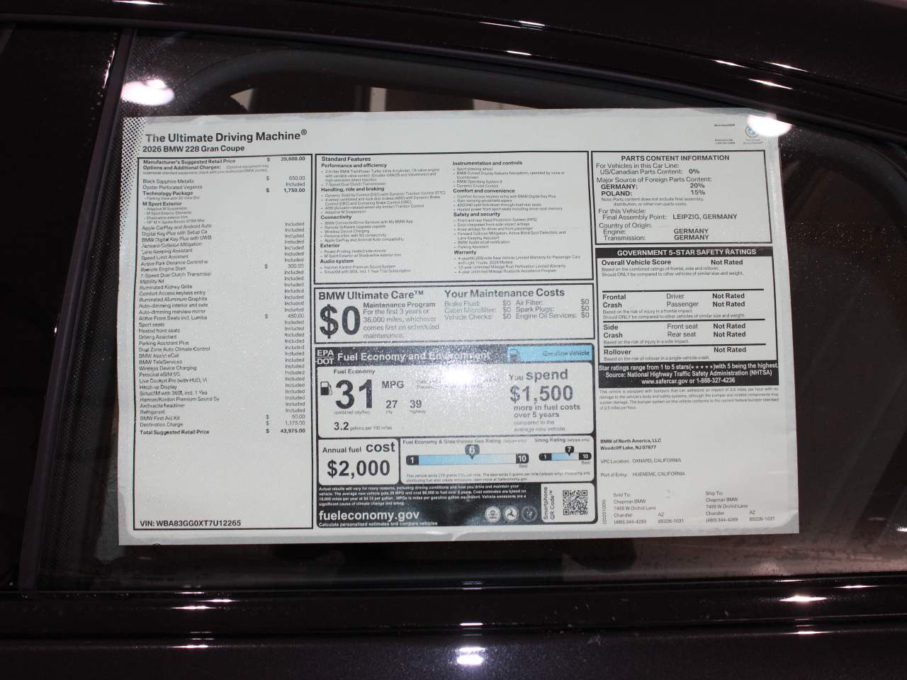 2026 BMW 2-Series 228 Gran Coupe