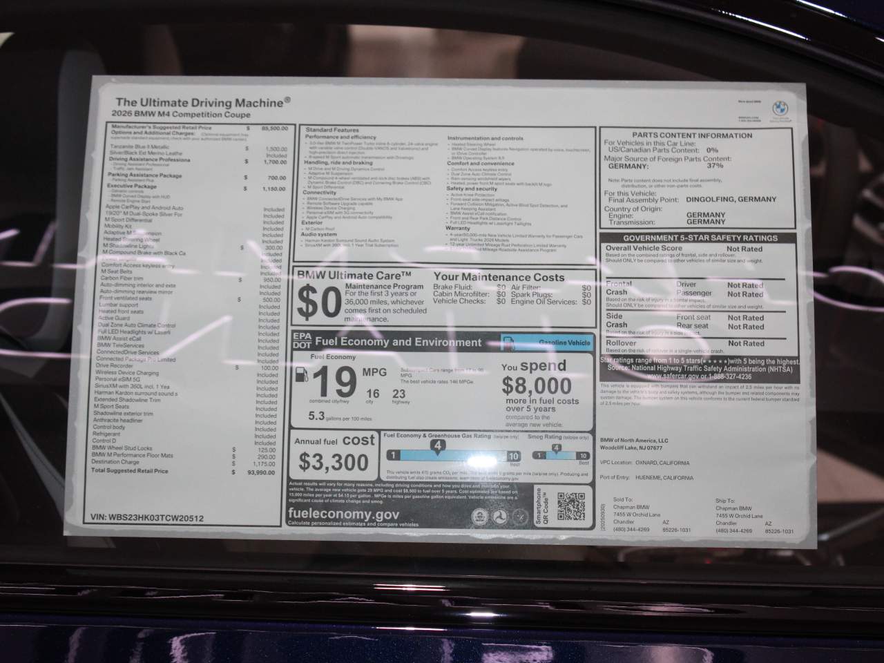 2026 BMW M4 Competition Coupe