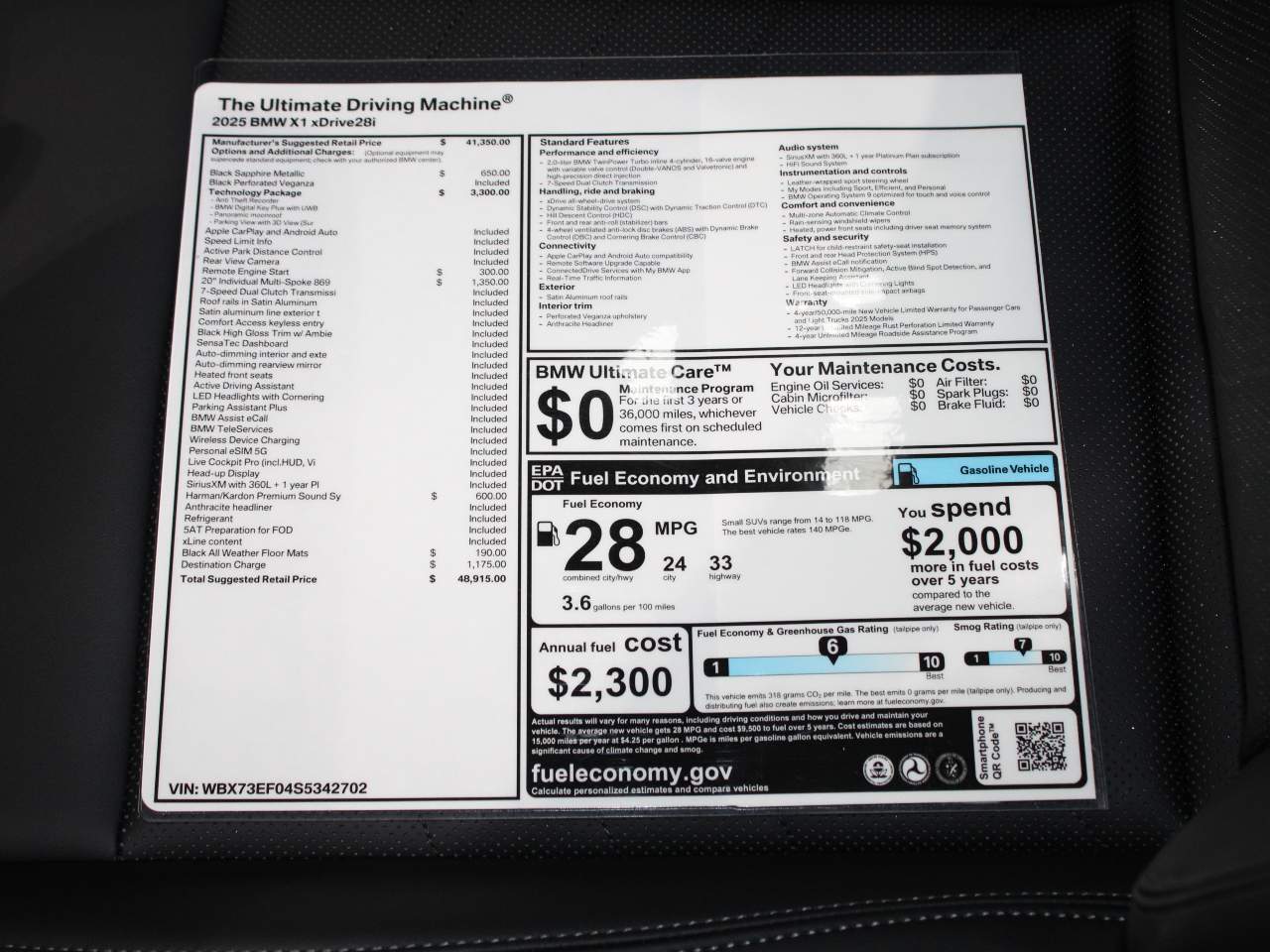 2025 BMW X1 xDrive28i