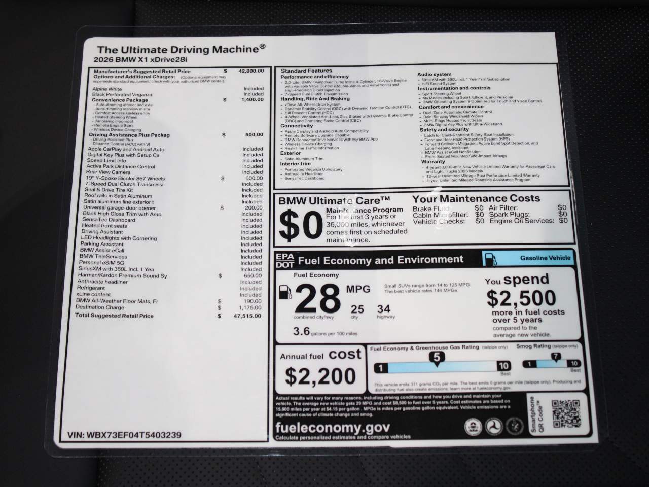 2026 BMW X1 xDrive28i