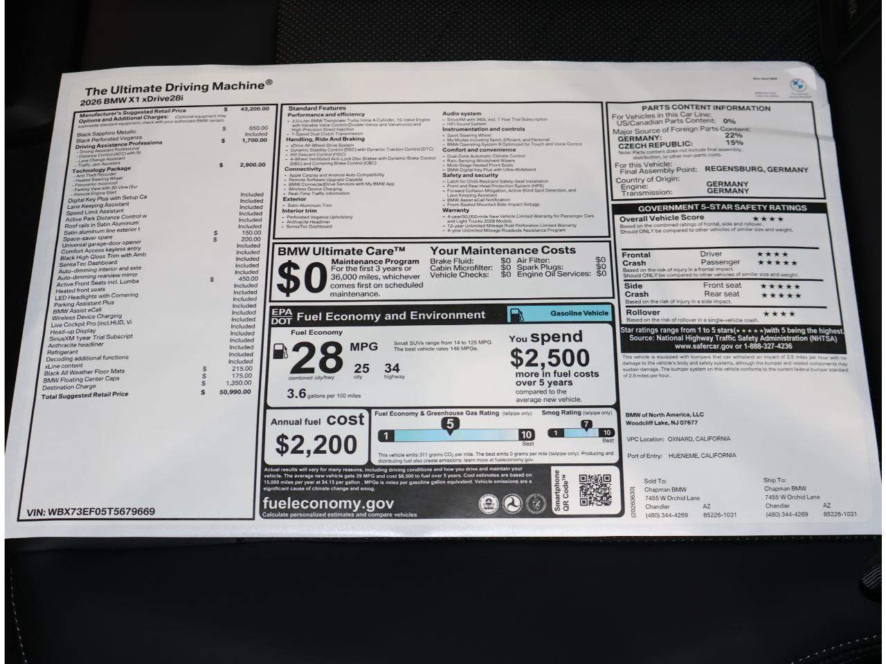 2026 BMW X1 xDrive28i
