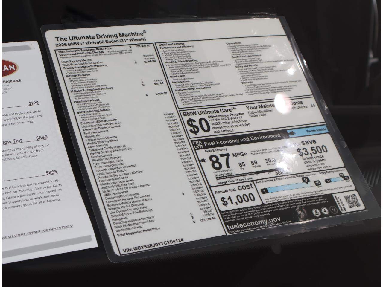 2026 BMW i7 xDrive60 Sedan