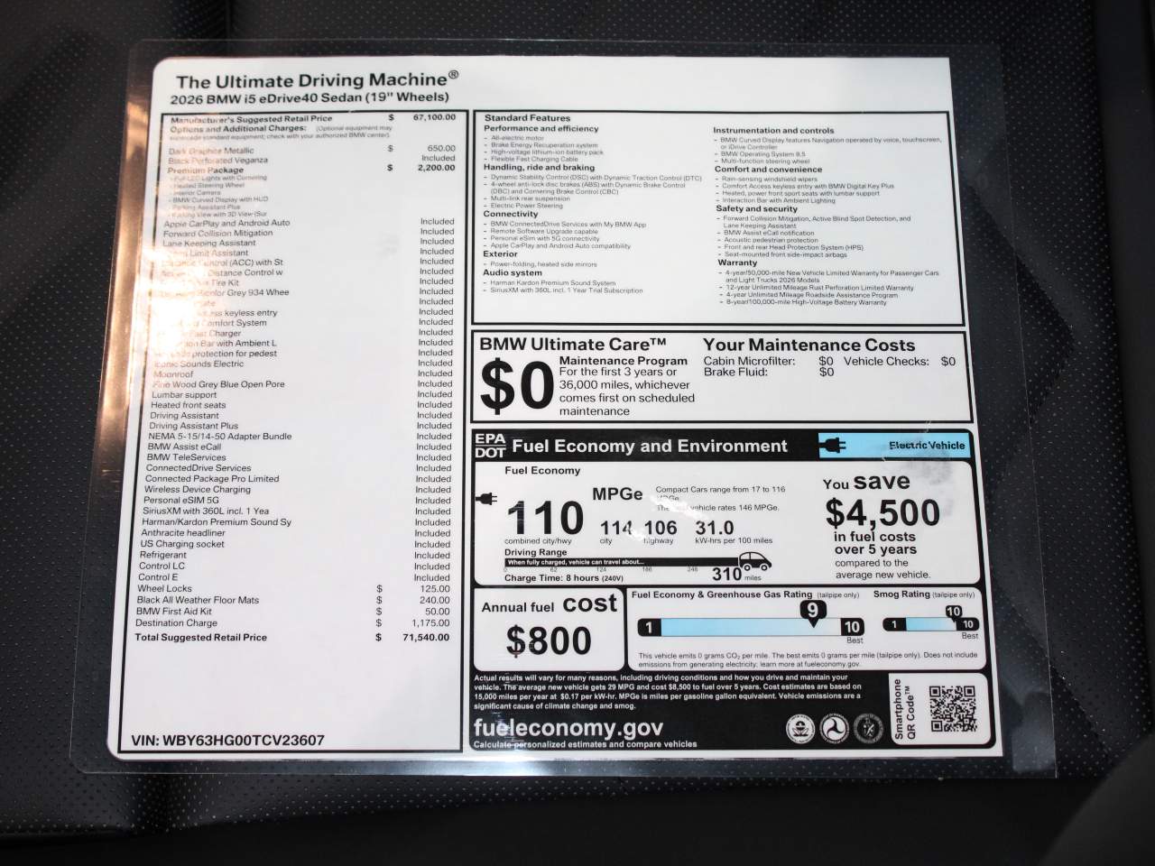 2026 BMW i5 eDrive40 Sedan